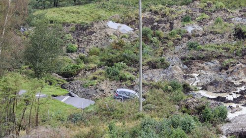 Schnellstraße nach Erdrutsch in Schweden teils eingestürzt
