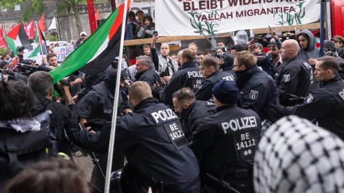 Nahost-Konflikt: Polizist bei Demonstration schwer verletzt