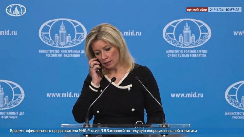 Plötzlicher Anruf in der Pressekonferenz?: Russische Sprecherin darf Raketenangriff in der Ukraine nicht kommentieren