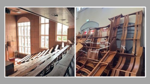 Verwüsteter Hörsaal an der Berliner Humboldt-Universität: Beteiligte Studierende können nicht sanktioniert werden