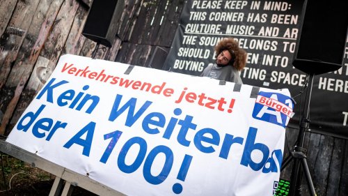 Verkehr: Protest-Rave gegen Ausbau von A100 in Berlin