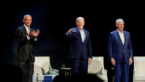 Spendengala in New York: Joe Biden macht Wahlkampf mit Barack Obama und Bill Clinton