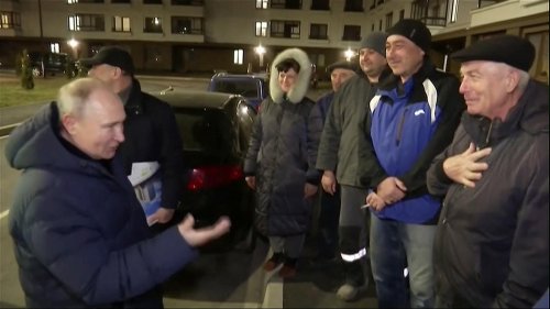 „Alles Lüge! Alles inszeniert!“: Panne beim Besuch Putins im besetzten Mariupol