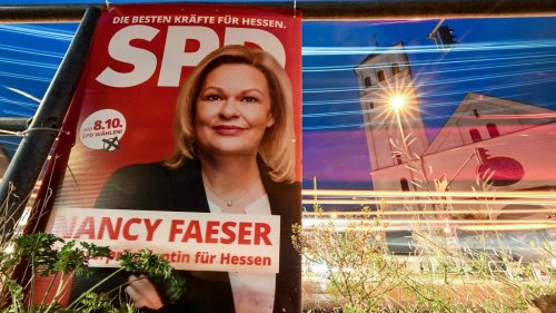 Erneut Ärger für SPD-Kandidatin in Hessen : Bundesinnenministerin Faeser stoppt Wahlspot im Trump-Stil
