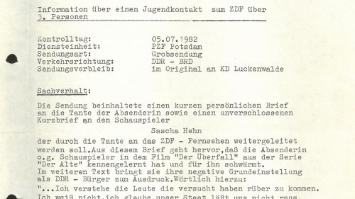 Blick in die eigene Stasi-Akte: Wie ich mich bei Sascha Hehn ausheulte und den Herbst 1989 in Potsdam erlebte