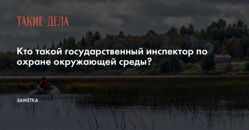 Кто такой государственный инспектор по охране окружающей среды?