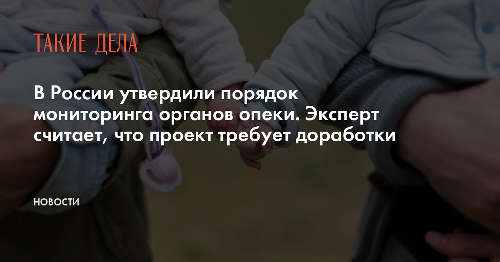 В России утвердили порядок мониторинга органов опеки. Эксперт считает, что проект требует доработки