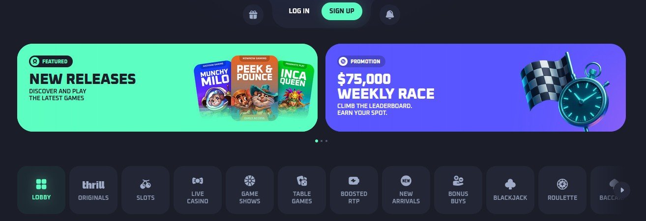 Thrill Casino Bonus and Promo Code