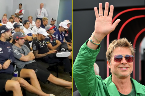 Brad Pitt joins Formula 1 drivers briefing and is 'just like his ...