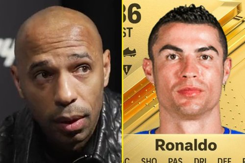 'Wow that's bad' - Thierry Henry shocked at Cristiano Ronaldo's stats on FC 24