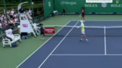 Aussie tennis star smashes ball in umpire's face as Kyrgios predicts huge fine