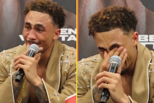 Ben Whittaker bursts into tears at post-fight press conference as he opens up on ‘online abuse’