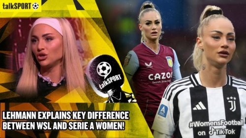 'It's a bit sad' - Alisha Lehmann explains key difference between WSL and Serie A Women