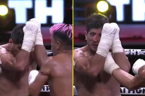 Muay Thai fighter given 'free nose job' as opponent lands savage uppercut