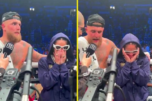 Amanda Serrano cries in the ring as fight is cancelled due to freak injury