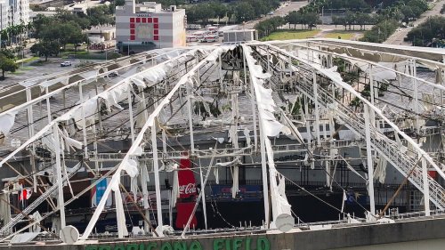 The Rays are selling pieces of Tropicana Field’s roof for charity. Can they?