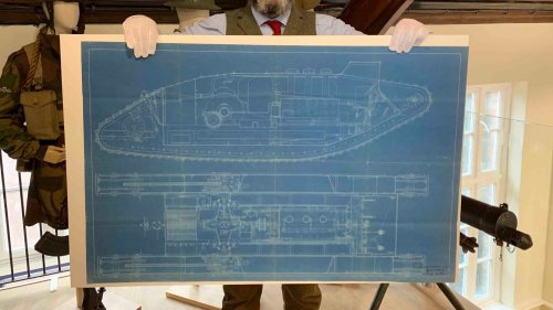 The 100-year-old blueprint for the world’s first tank is up for sale