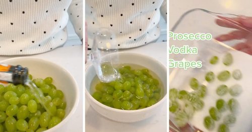 "Prosecco Vodka Grapes" Are Our NEW Favorite Way to Eat Grapes (Here's How to Make Them!)