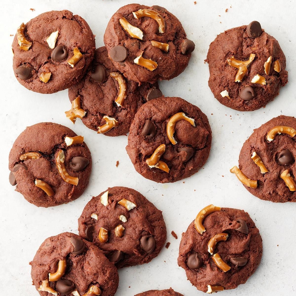 Pretzel and Salted Caramel Chocolate Cookies