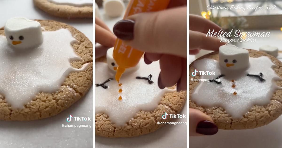 These Melted Snowman Sugar Cookies Will Be the Cutest Addition to Your Holiday Table