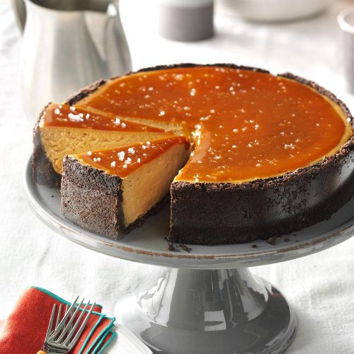 Salted Caramel Cappuccino Cheesecake