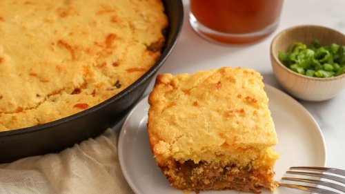 Barbecue Pork-Stuffed Cornbread Recipe
