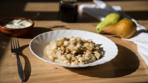 Autumnal Pear And Balsamic Risotto Recipe
