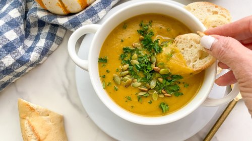 Curried Roasted Pumpkin And Lentil Soup Recipe