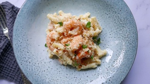 Tasting Table Recipe: Garlic Shrimp Mac And Cheese Recipe
