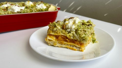 Butternut Squash And Brussels Sprout Lasagna Recipe