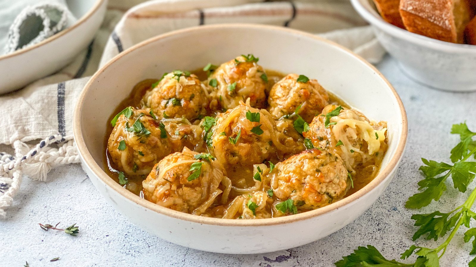 Every Reason Why You Should Try This French Onion Chicken Meatballs Recipe