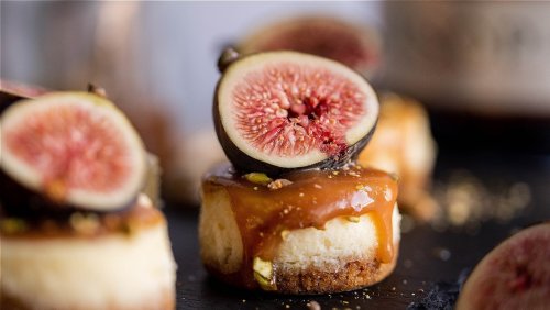 Fig And Caramel Mini Cheesecakes Recipe