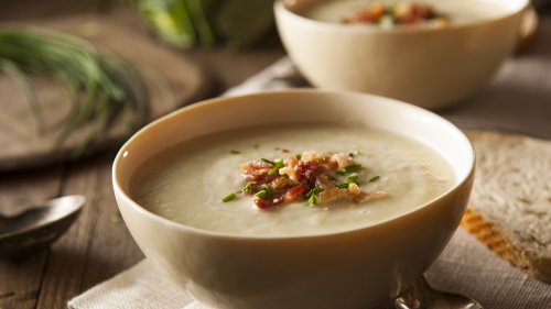 The Essential Vegetable That Easily Lightens Creamy Potato Soups