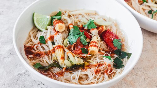 Vibrant And Spicy Chicken Noodle Soup With Sriracha Recipe