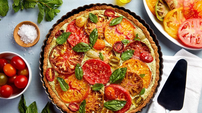 A Tomato Ricotta Tart That's As Tasty As It Is Pretty