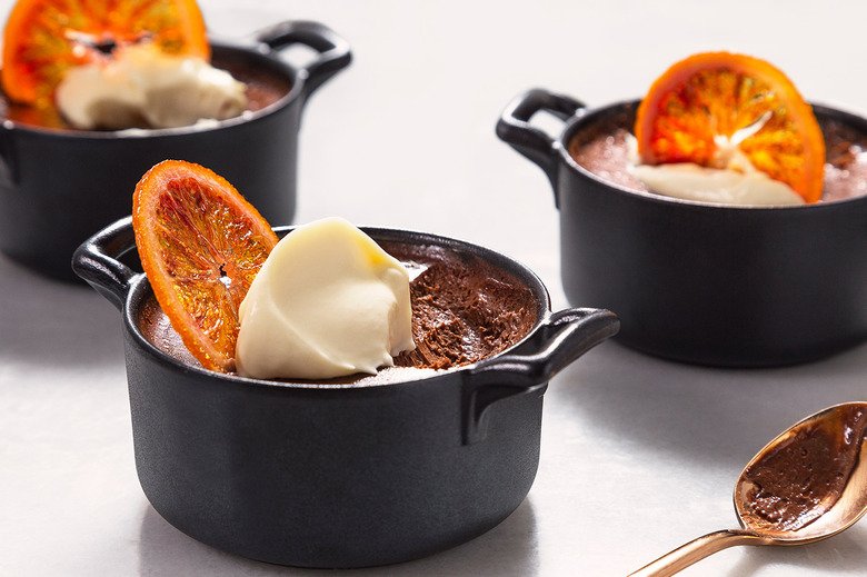 Chocolate-Blood Orange Pots De Crème Recipe