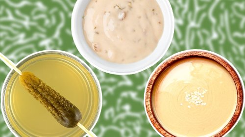 Combine Pickle Juice And Tahini For An Easy 2-Ingredient Veggie Dip