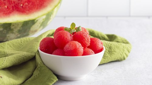 Frozen Boozy Watermelon Balls Are The Cocktail Shortcut Of The Summer