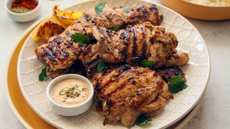 Tahini-Marinated Grilled Chicken Will Be The Star Of Summer