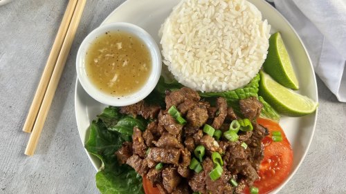 Lok Lak (Cambodian Pepper Beef) Lettuce Wraps Recipe