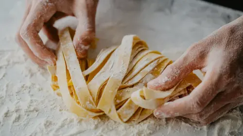 This Is How Feet Were Used In The Pasta-Kneading Process