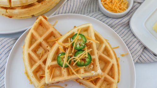 Jalapeño Cheddar Waffles Recipe