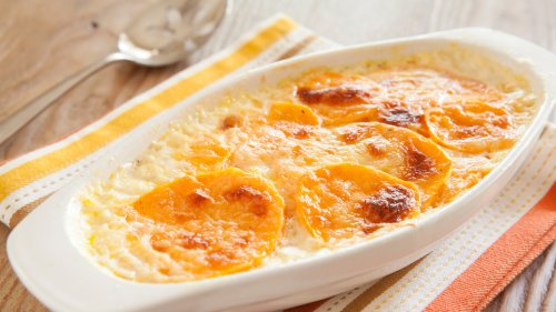 Elevate Your Classic Au Gratin With A Sweet Potato Swap