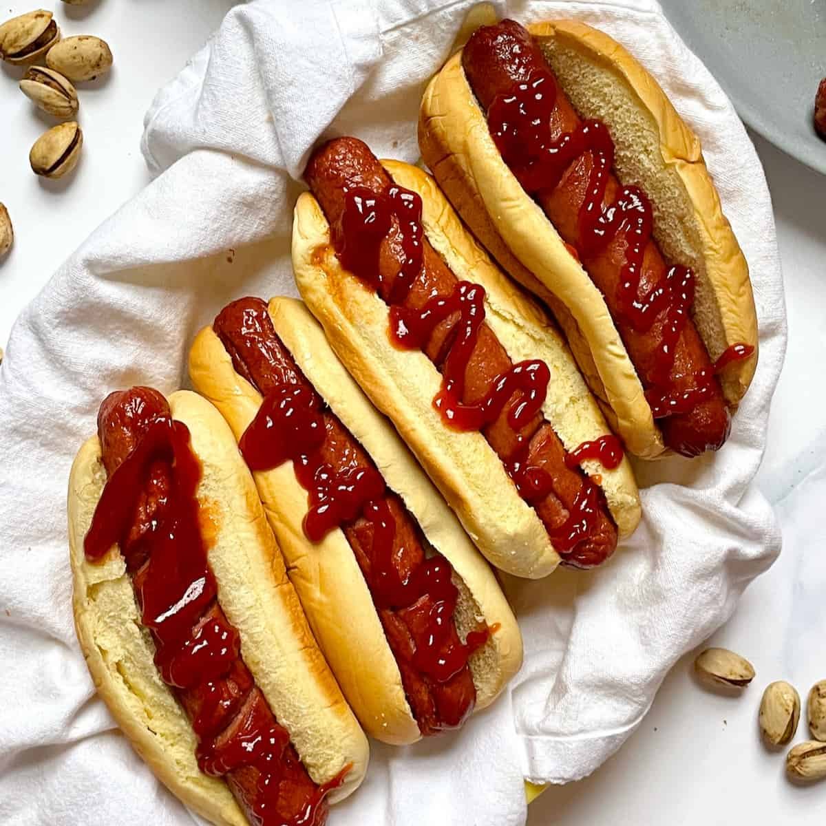 Quick and Easy Air Fryer Hot Dogs - Use Fresh or Frozen!