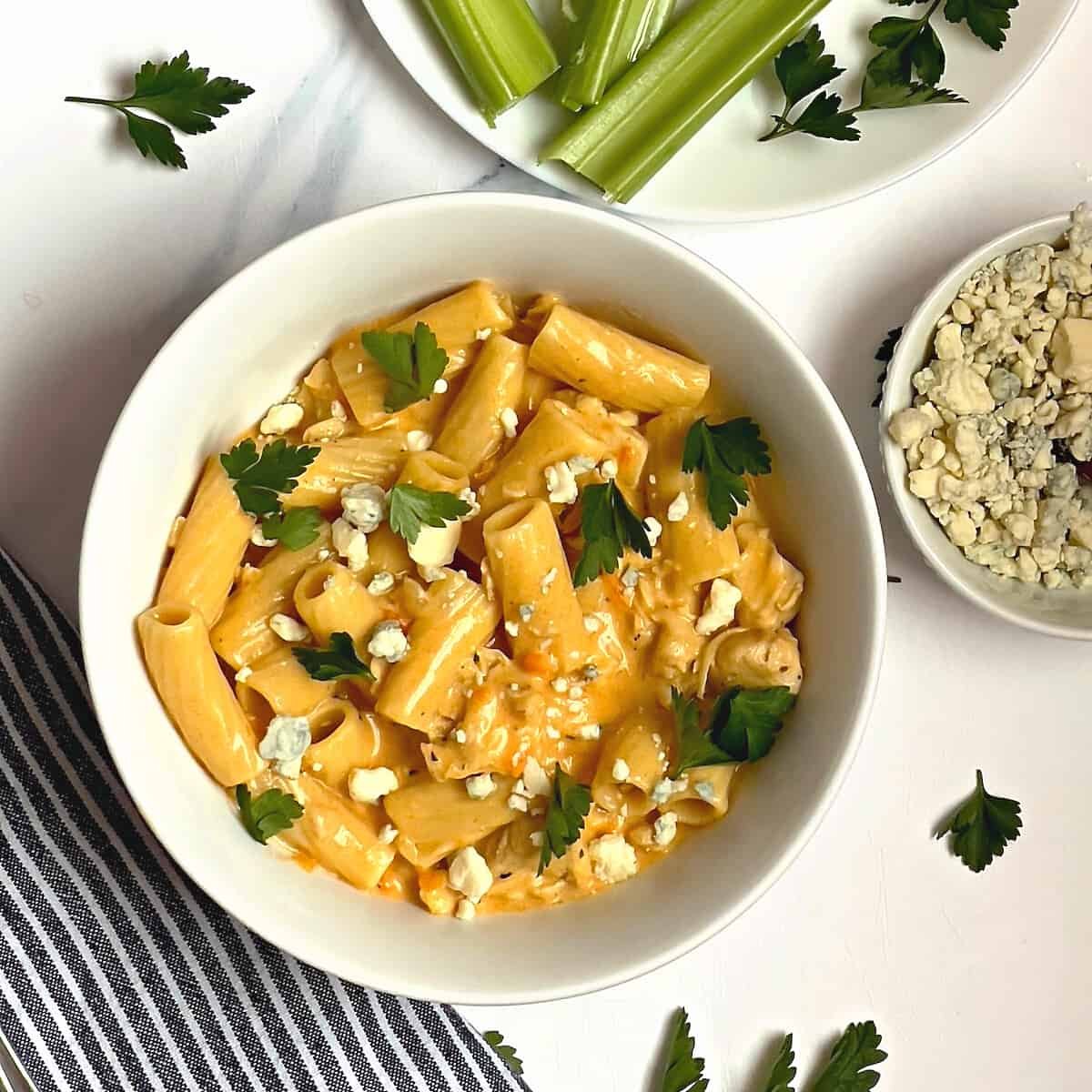 Instant Pot Buffalo Chicken Pasta