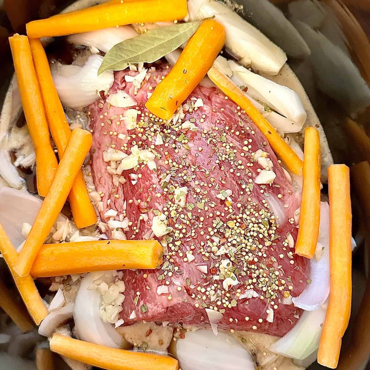Crock Pot Corned Beef and Cabbage