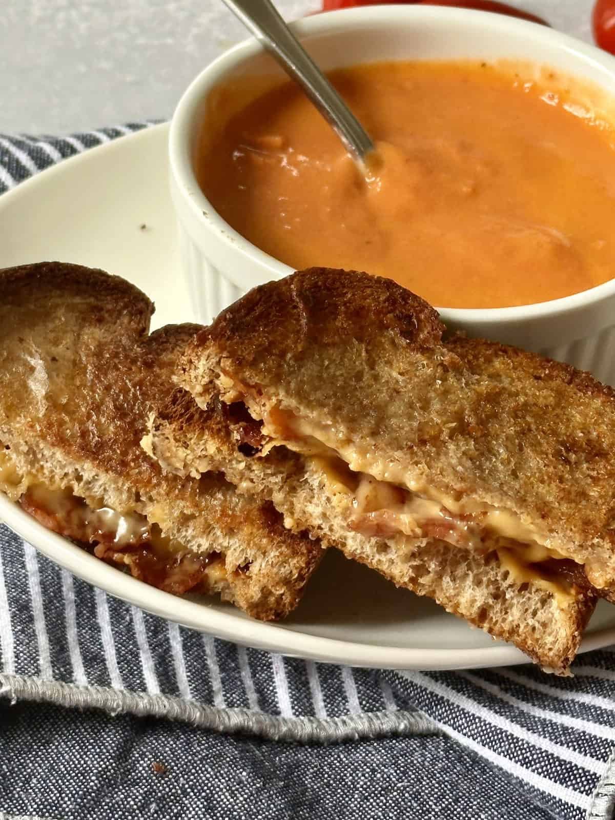 Air Fryer Grilled Cheese With Bacon