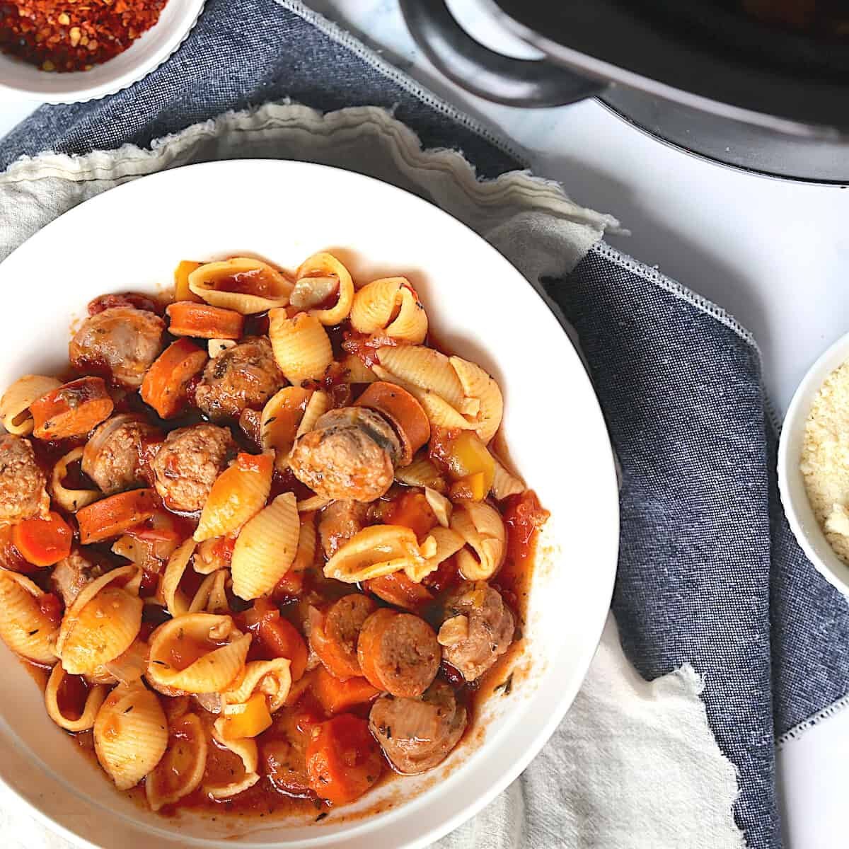 Slow Cooker Sausage Casserole