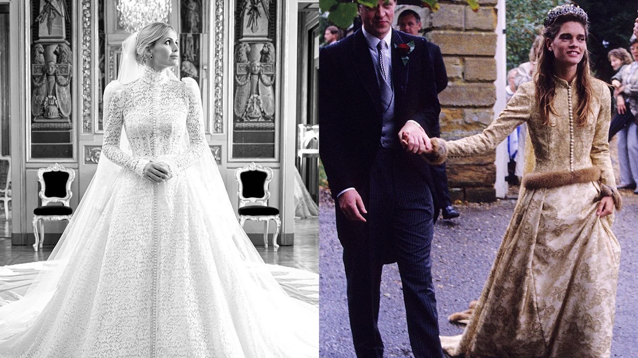 How Lady Kitty Spencer’s wedding gown nodded to her mother’s fashion-forward bridal look