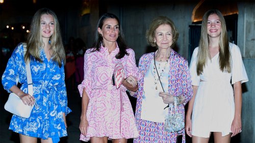 Girls night out! Three generations of Spanish royalty showcase the perfect high summer dressing
